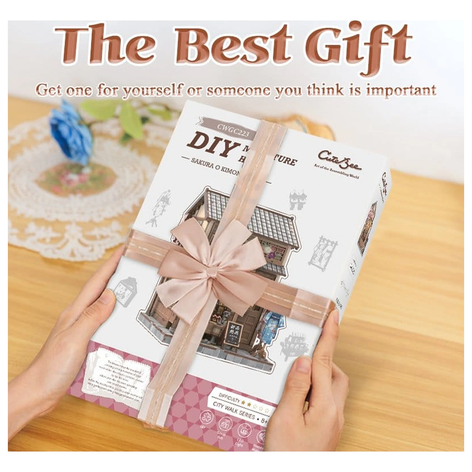 Miniature House modell készlet Sakura O Kimono Shop 19 x 14 cm  termékfotó