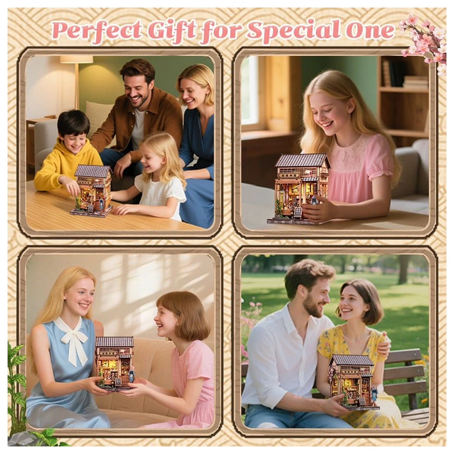 Miniature House modell készlet Sakura O Kimono Shop 19 x 14 cm  termékfotó