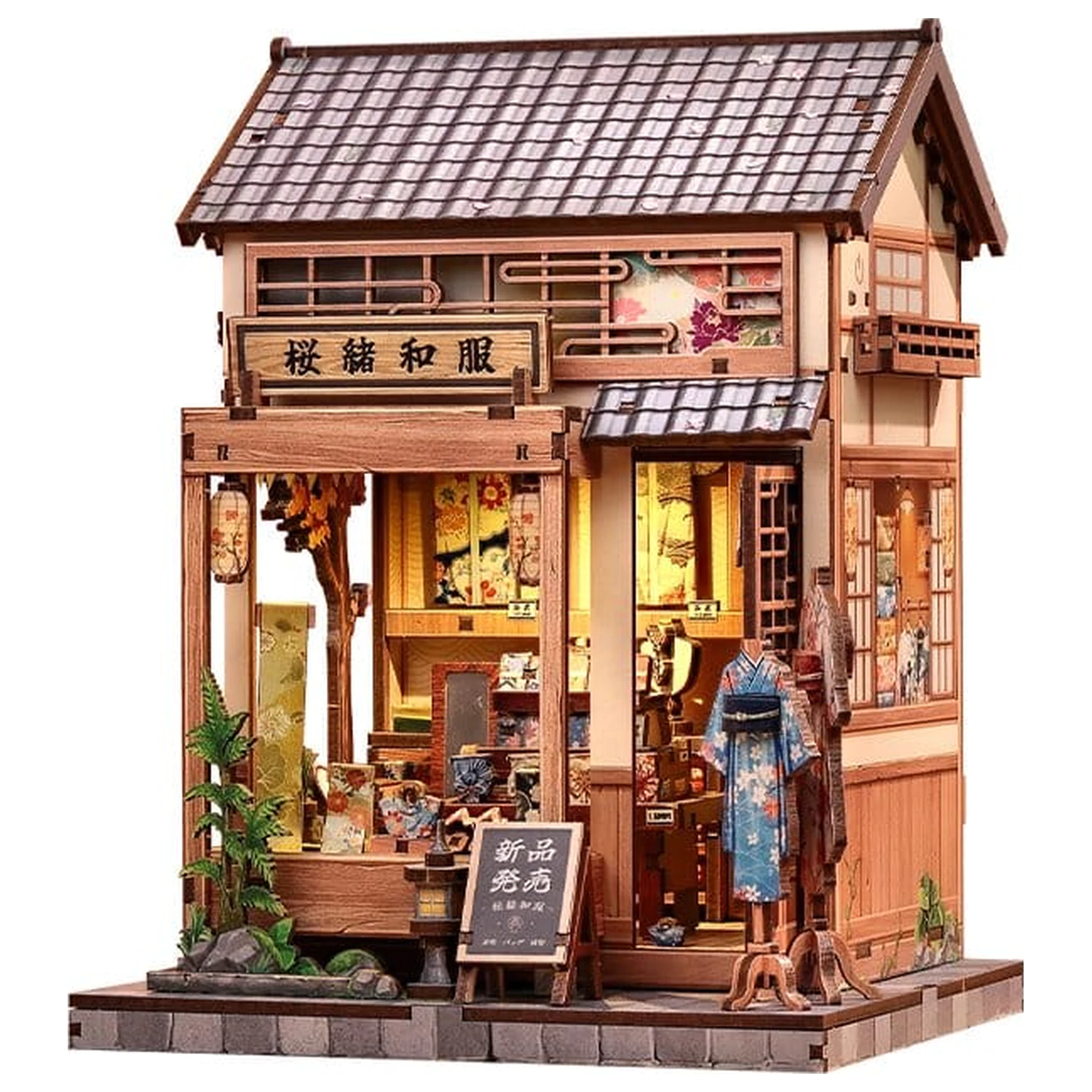 Miniature House modell készlet Sakura O Kimono Shop 19 x 14 cm  termékfotó