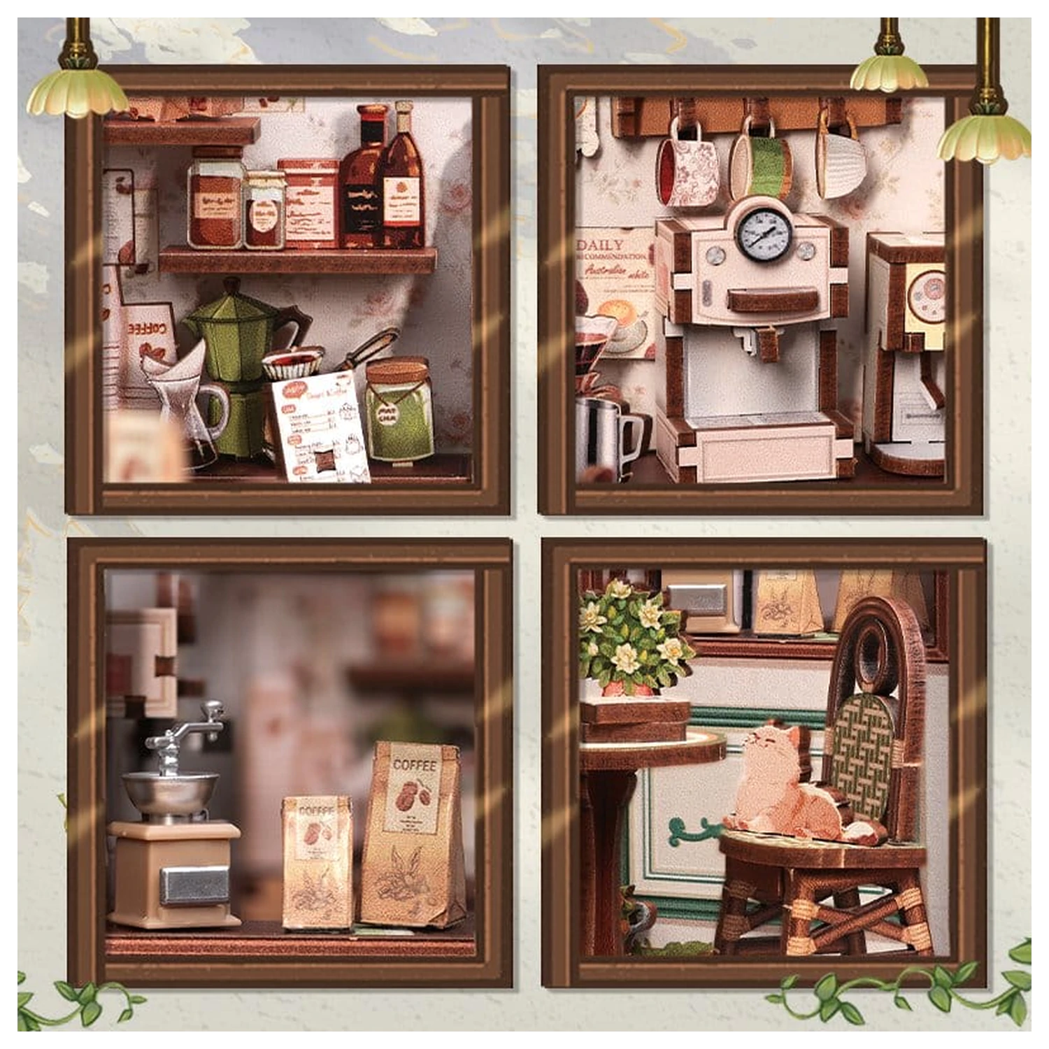 Miniature House modell készlet Sunny Cafe 20 x 16 cm  termékfotó