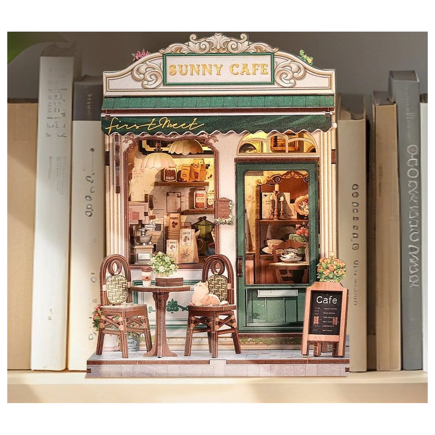Miniature House modell készlet Sunny Cafe 20 x 16 cm  termékfotó
