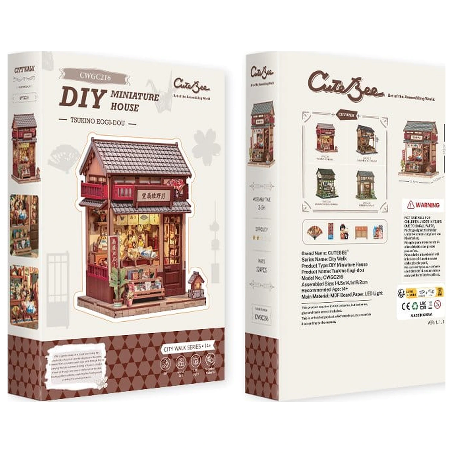 Miniature House modell készlet Tsukino Eogi-dou 19 x 14 cm  termékfotó