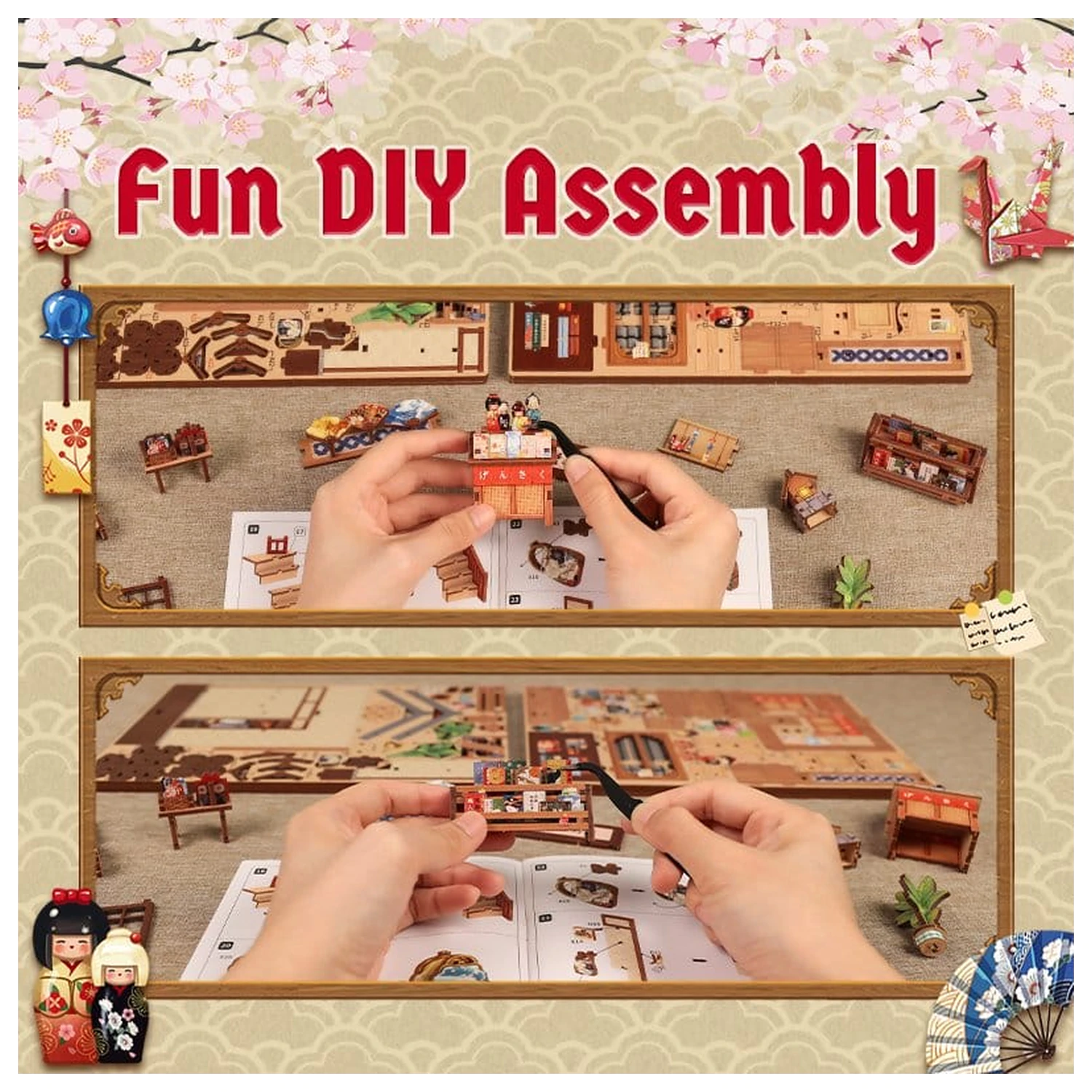 Miniature House modell készlet Tsukino Eogi-dou 19 x 14 cm  termékfotó