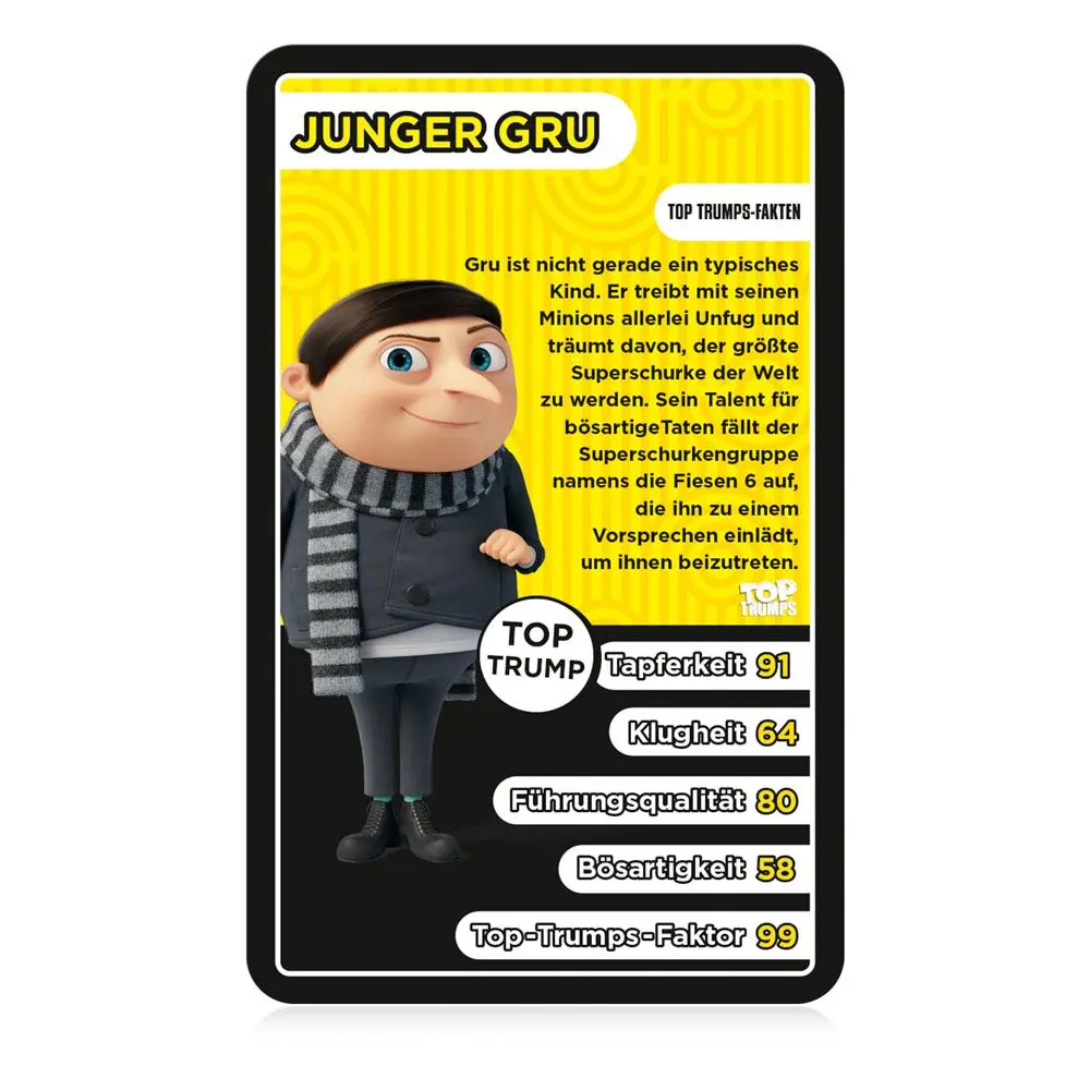 Minions 2 Card Game Top Trumps Quiz Német nyelvű kártyajáték termékfotó
