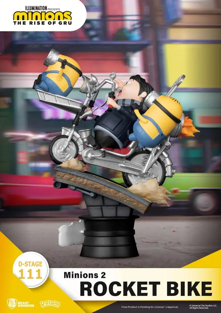 Minions 2 D-Stage Rocket Bike PVC Dioráma 15 cm termékfotó