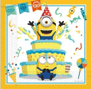 Minions 2 The Rise of Gru, Minyonok szalvéta 20 db-os 33x33 cm termékfotó