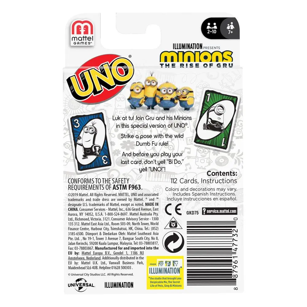 Minions 2 UNO kártya termékfotó