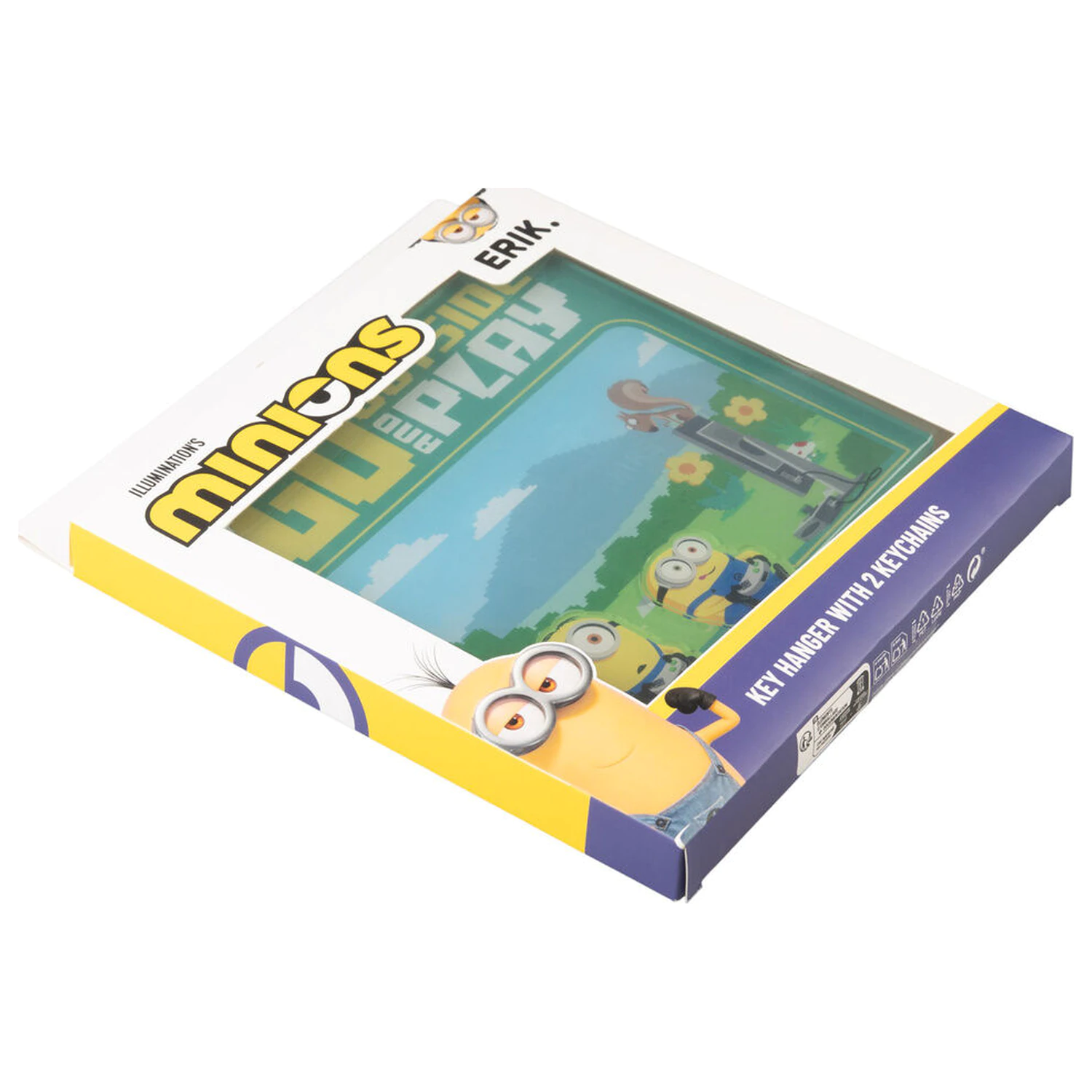 Minions fali kulcstartó 2 db kulcstartóval termékfotó