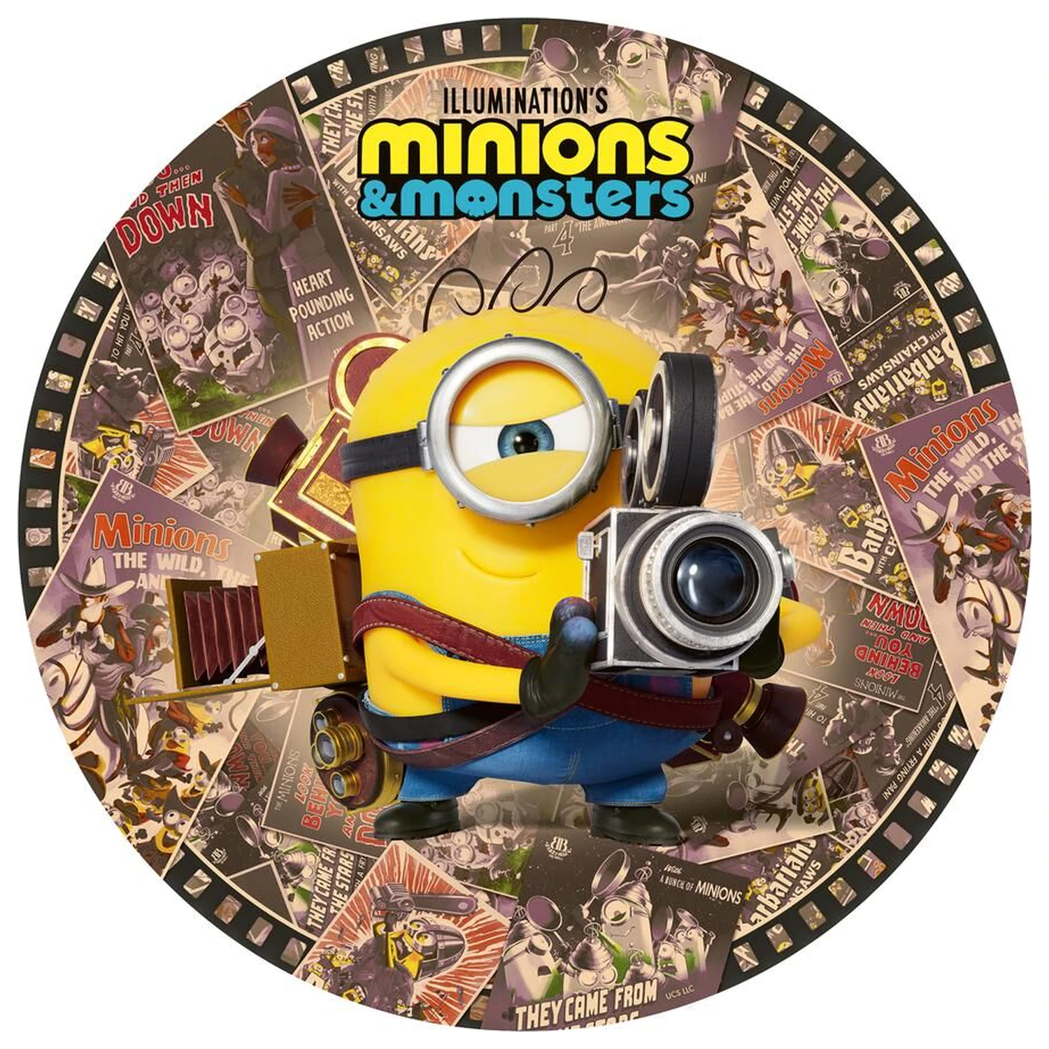 Minions kör alakú puzzle 500db-os termékfotó