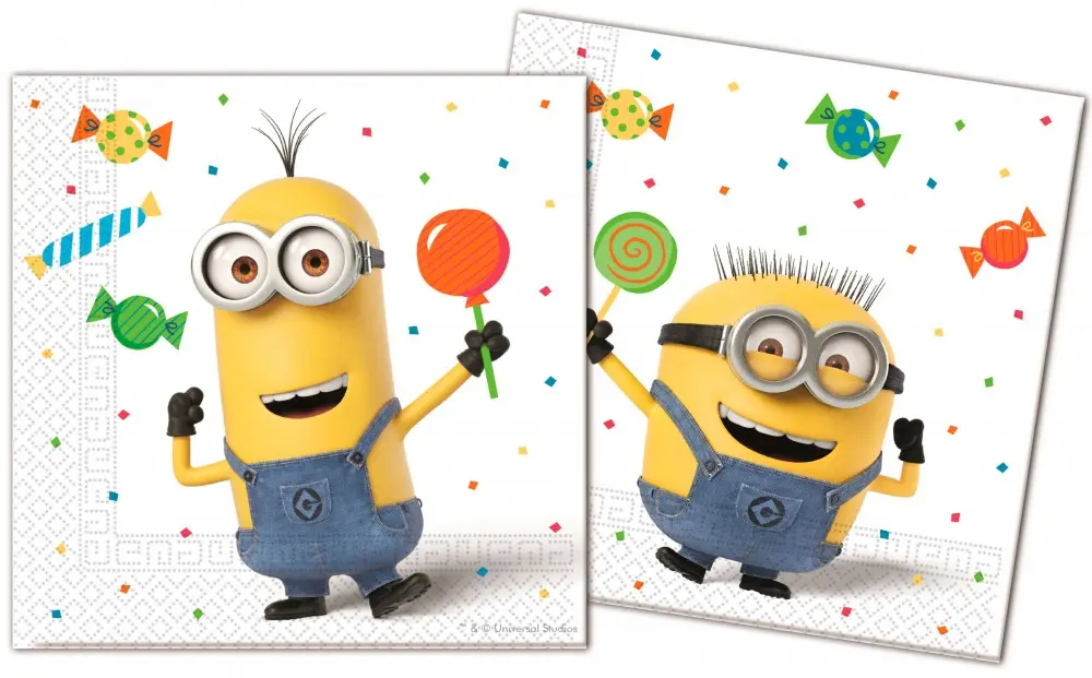 Minions, Minyonok Balloons Party szalvéta 20 db-os termékfotó