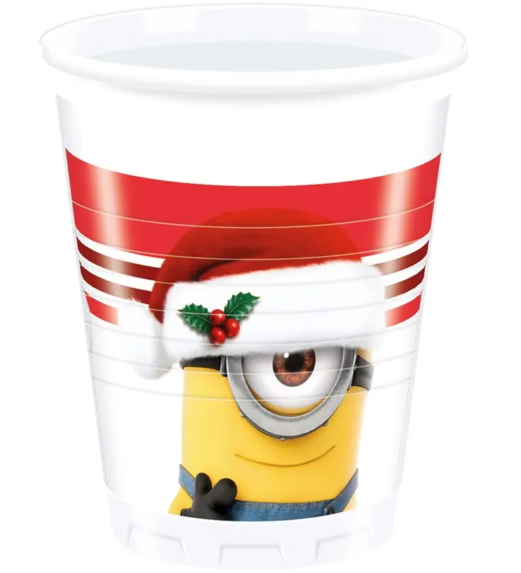 Minions, Minyonok XMAS Műanyag pohár 8 db-os 200 ml termékfotó