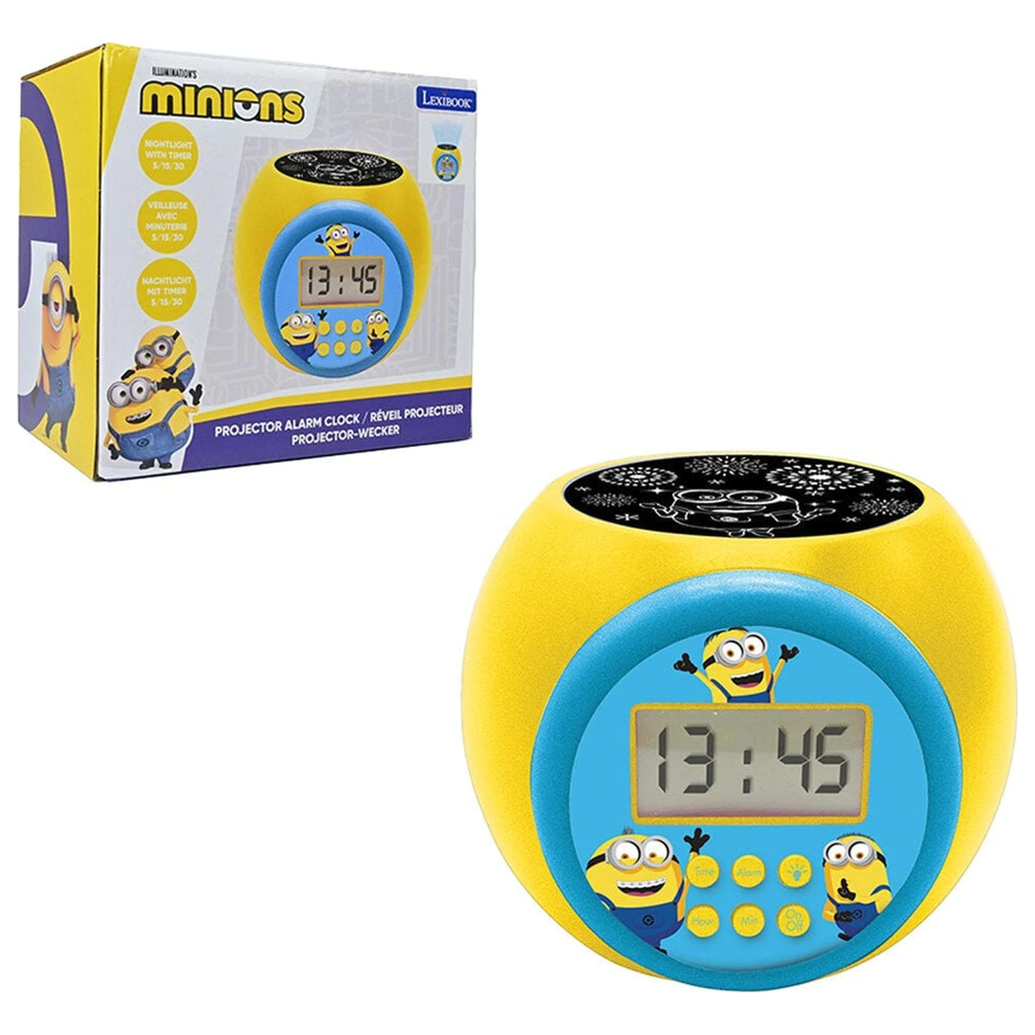 Minions projectoros ébresztőóra termékfotó