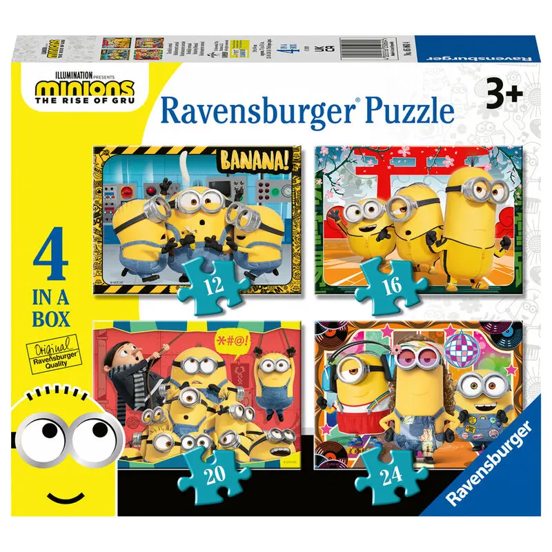 Minions puzzle 12+16+20+24db-os termékfotó