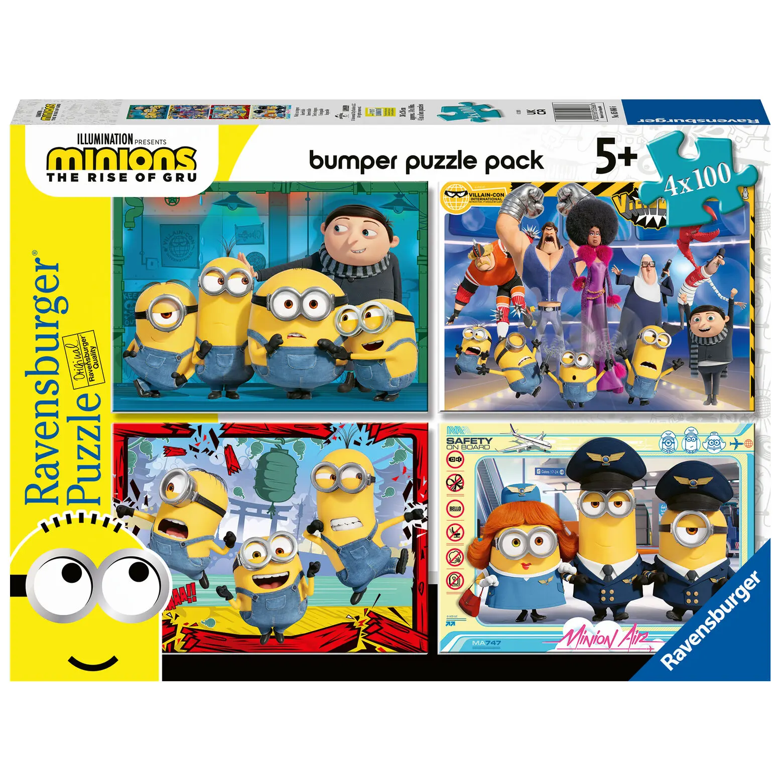 Minions puzzle 4x100 db-os termékfotó