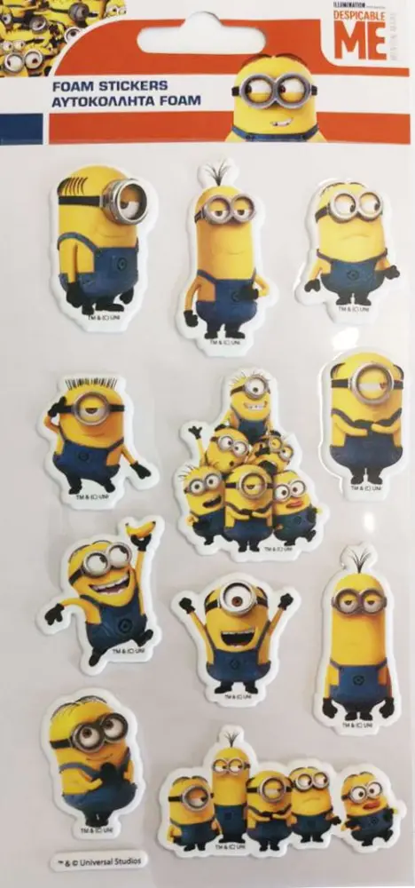 Minyonok Pufi szivacs matrica termékfotó