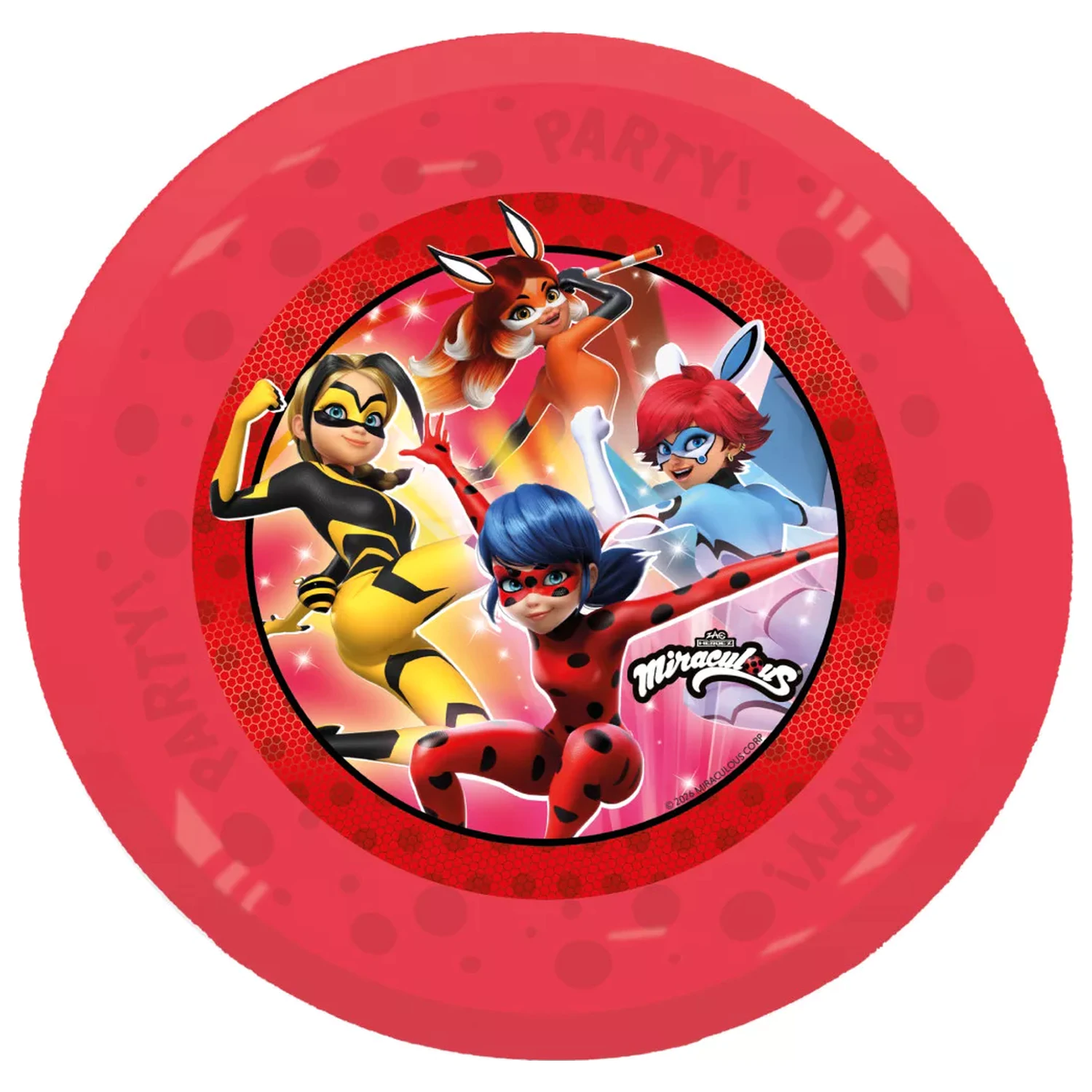 Miraculous Hero micro prémium műanyag lapostányér 4 db-os szett 21 cm termékfotó
