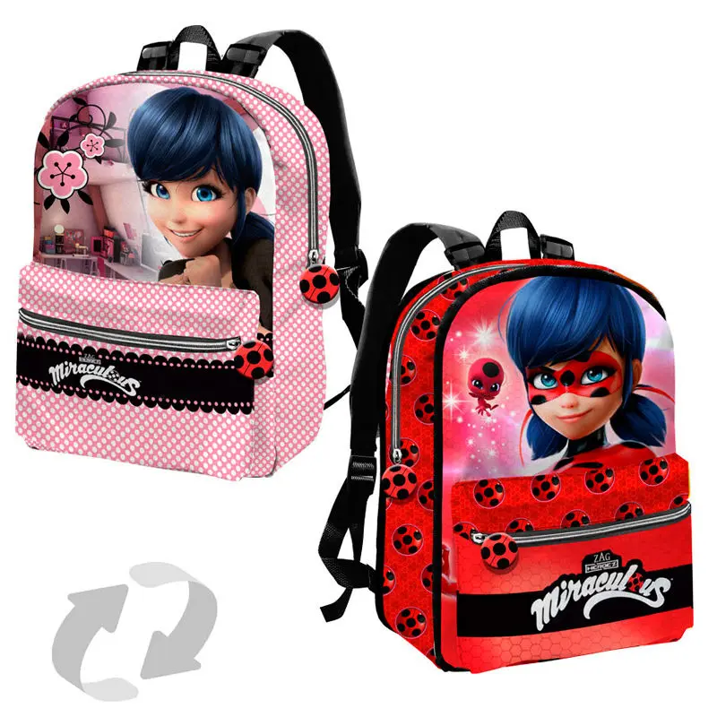 Miraculous Ladybug átfordítható táska hátizsák 32cm termékfotó