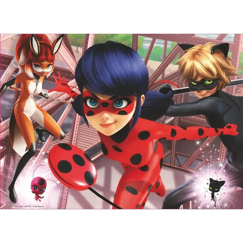 Miraculous Ladybug fa puzzle 100db-os termékfotó