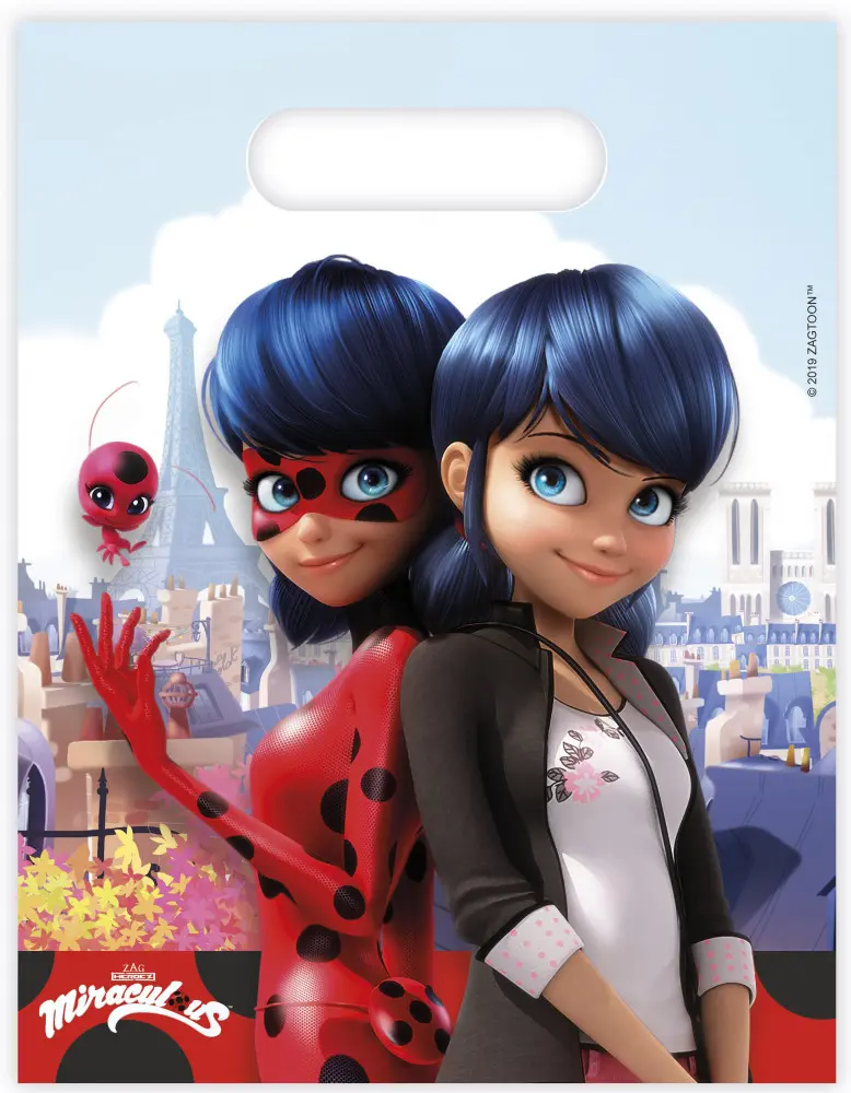 Miraculous Ladybug, Katicabogár és Fekete macska kalandjai ajándéktasak 6 db-os termékfotó
