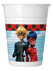 Miraculous Ladybug, Katicabogár és fekete macska kalandjai műanyag pohár 8 db-os 200 ml termékfotó