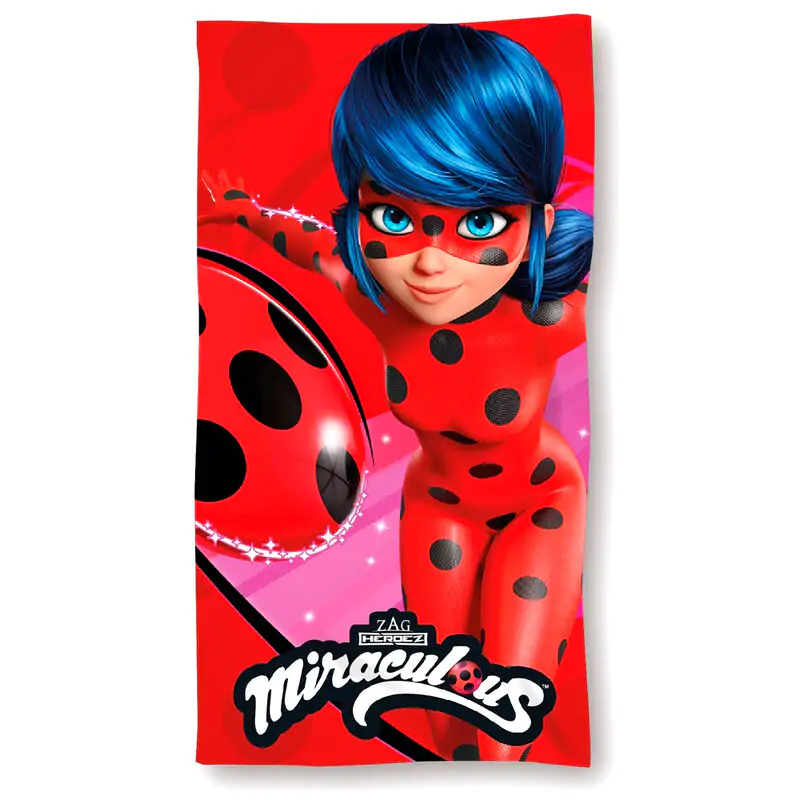 Miraculous Ladybug mikroszálas strand törölköző termékfotó