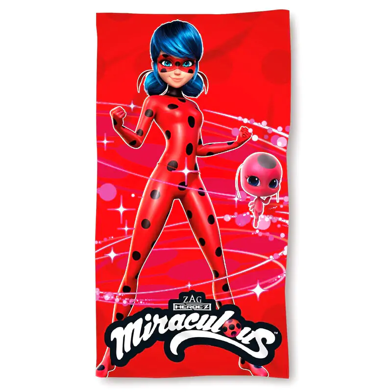 Miraculous Ladybug mikroszálas strand törölköző termékfotó