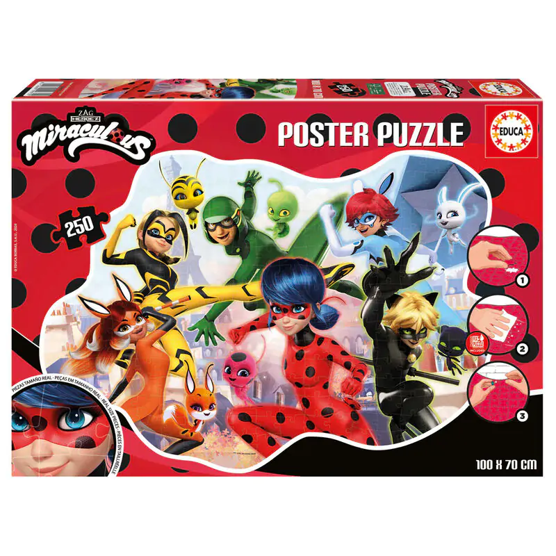Miraculous Ladybug Poster puzzle 250db-os termékfotó