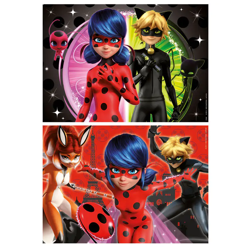 Miraculous Ladybug puzzle 2x48db-os termékfotó