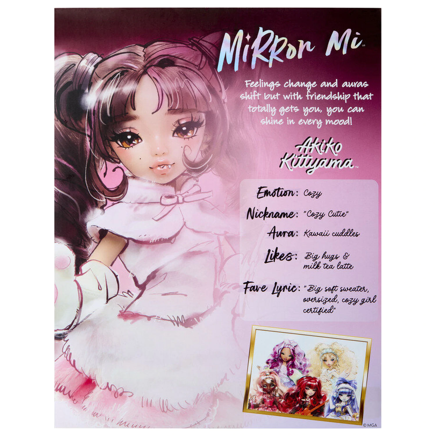 Mirror Mi Akiko Kittyama Cozy játék baba 26cm termékfotó