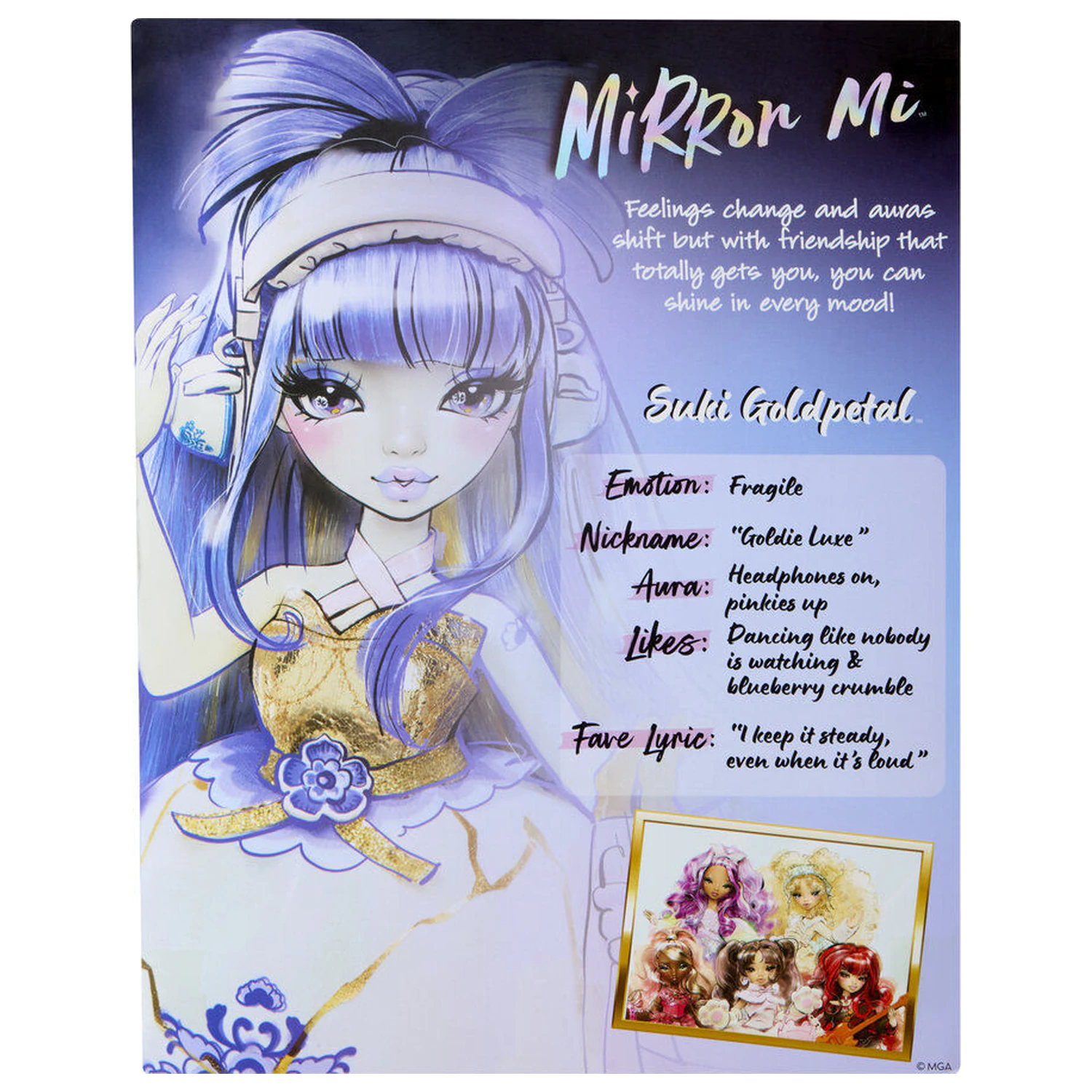 Mirror Mi Suki Goldpetal Fragile játék baba 26cm termékfotó