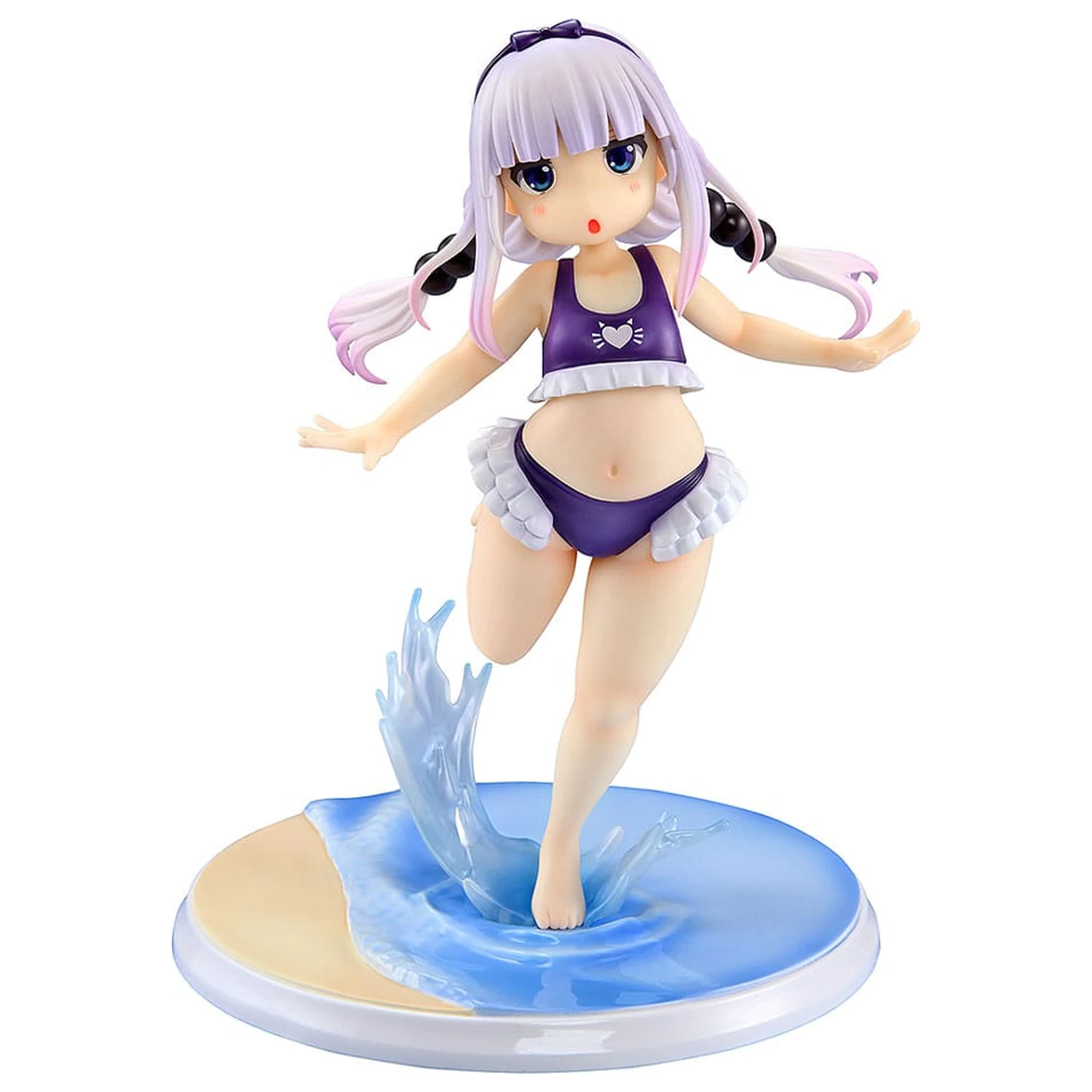Miss Kobayashi's Dragon Maid 1/6 Kanna Kamui: Excited to Wear a Swimsuit at Home Ver. (Purple) PVC szobor figura 20 cm termékfotó
