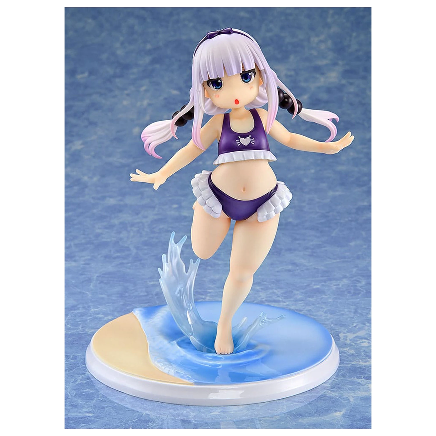 Miss Kobayashi's Dragon Maid 1/6 Kanna Kamui: Excited to Wear a Swimsuit at Home Ver. (Purple) PVC szobor figura 20 cm termékfotó