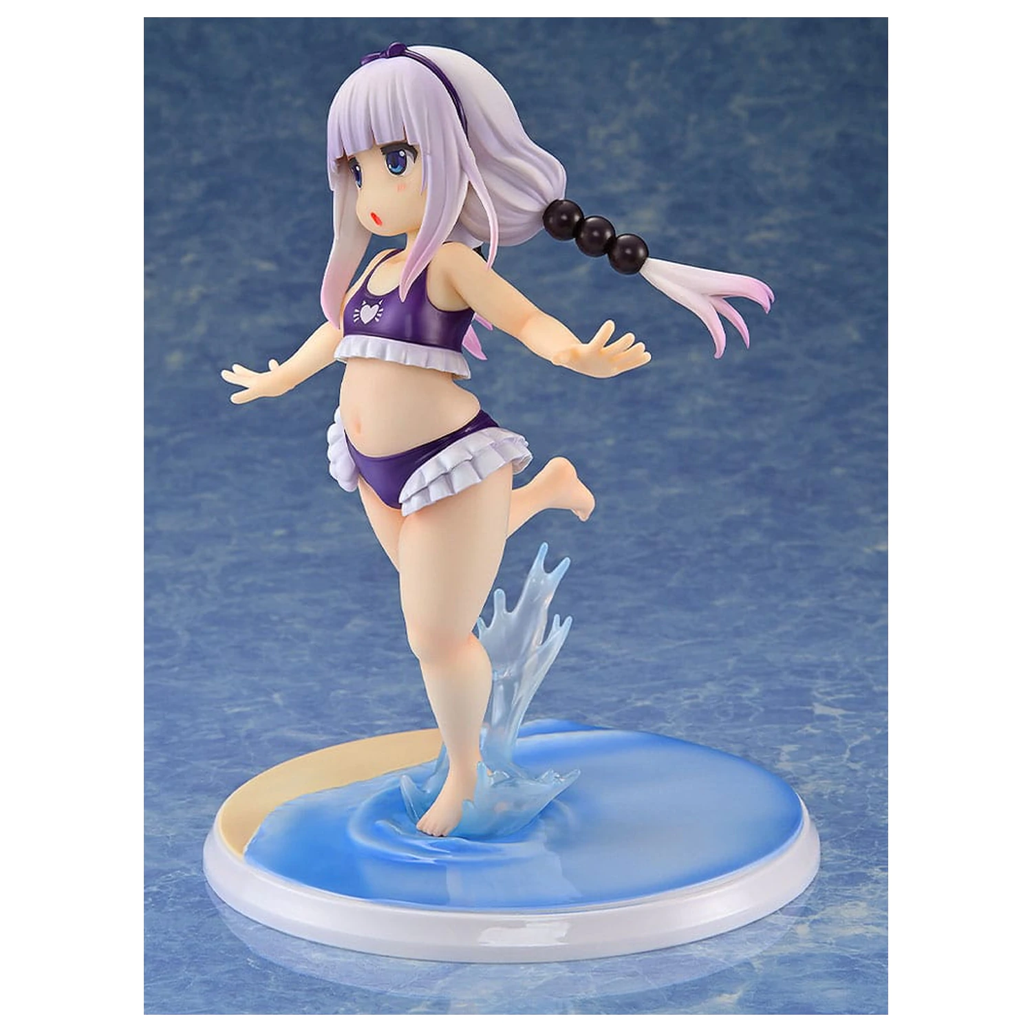 Miss Kobayashi's Dragon Maid 1/6 Kanna Kamui: Excited to Wear a Swimsuit at Home Ver. (Purple) PVC szobor figura 20 cm termékfotó