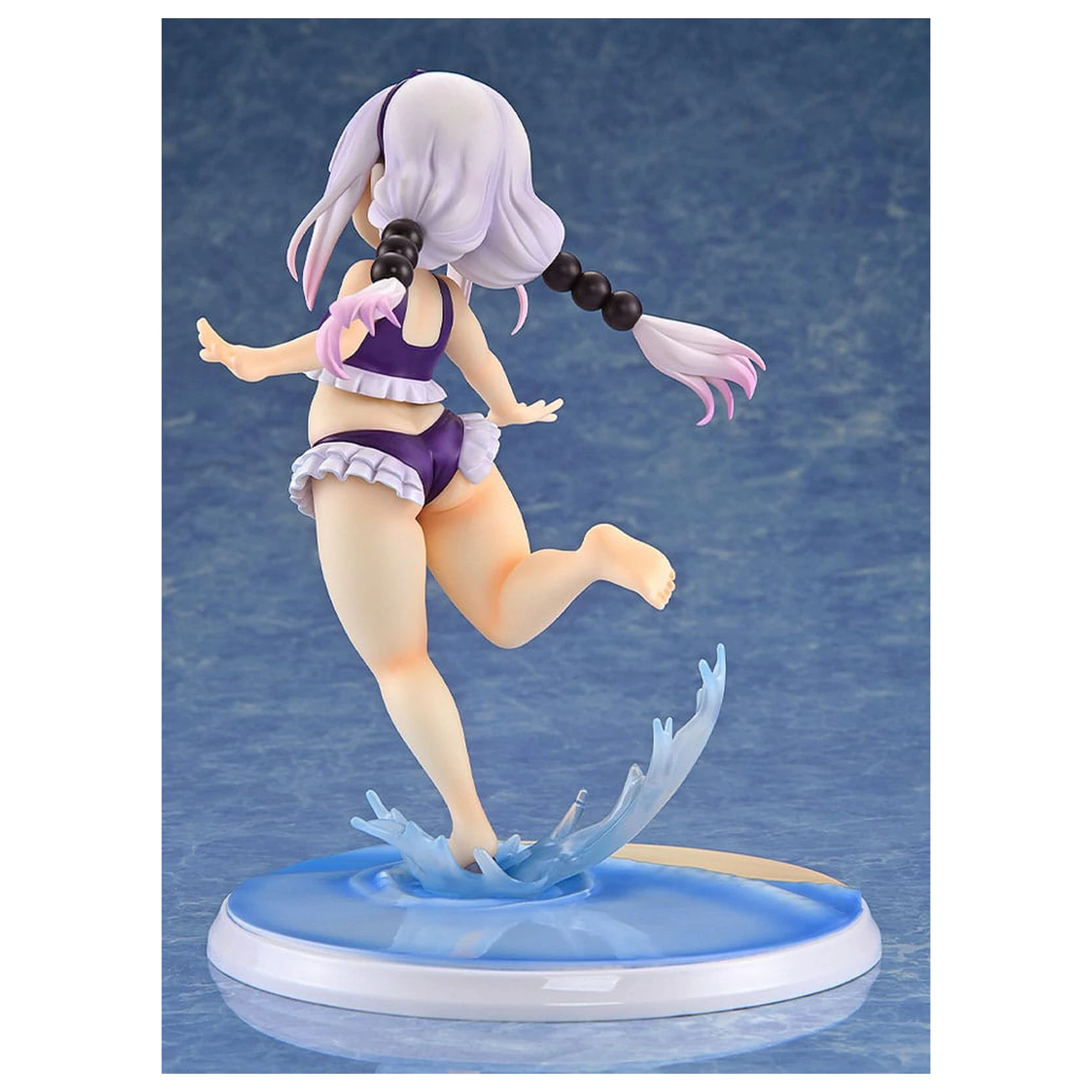 Miss Kobayashi's Dragon Maid 1/6 Kanna Kamui: Excited to Wear a Swimsuit at Home Ver. (Purple) PVC szobor figura 20 cm termékfotó