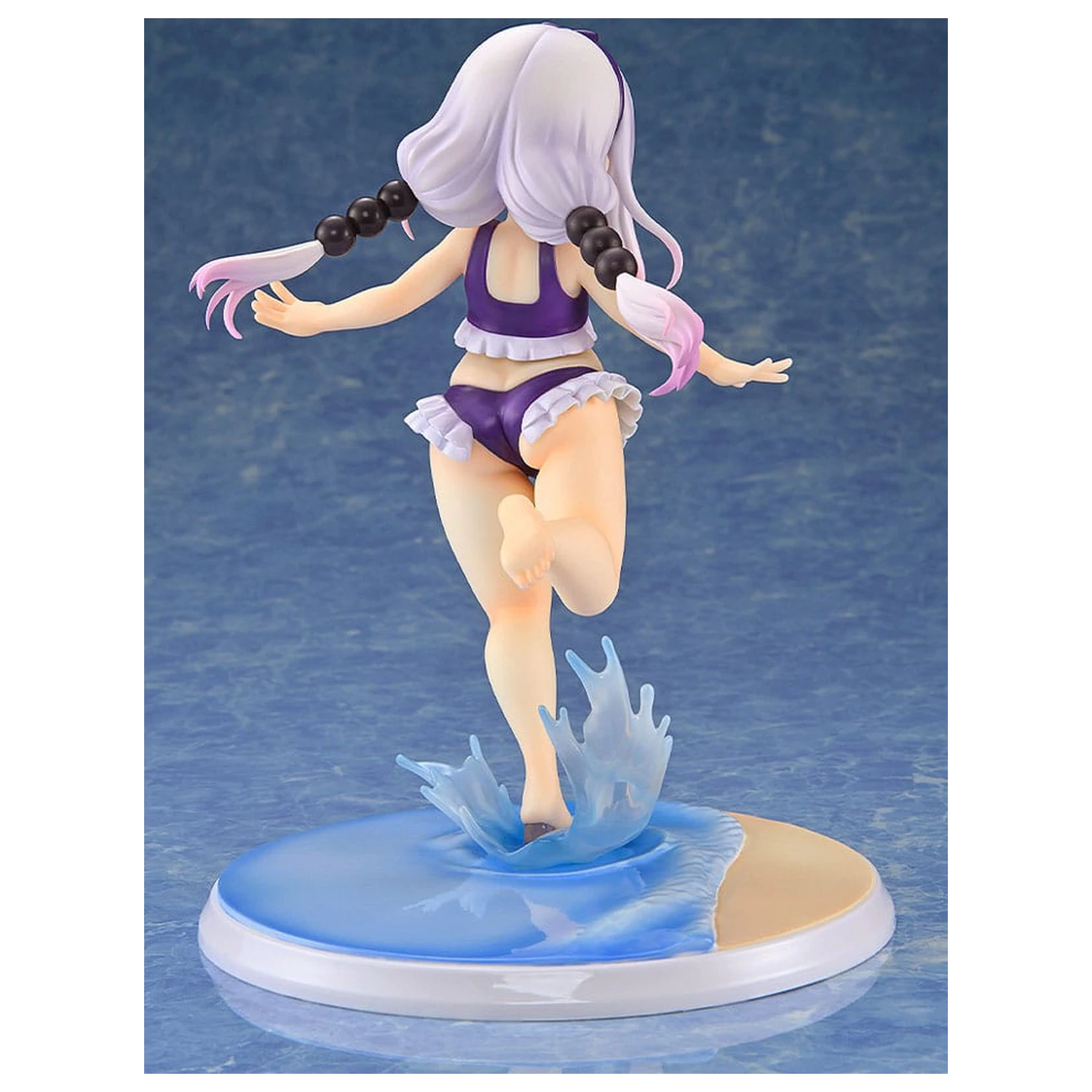Miss Kobayashi's Dragon Maid 1/6 Kanna Kamui: Excited to Wear a Swimsuit at Home Ver. (Purple) PVC szobor figura 20 cm termékfotó