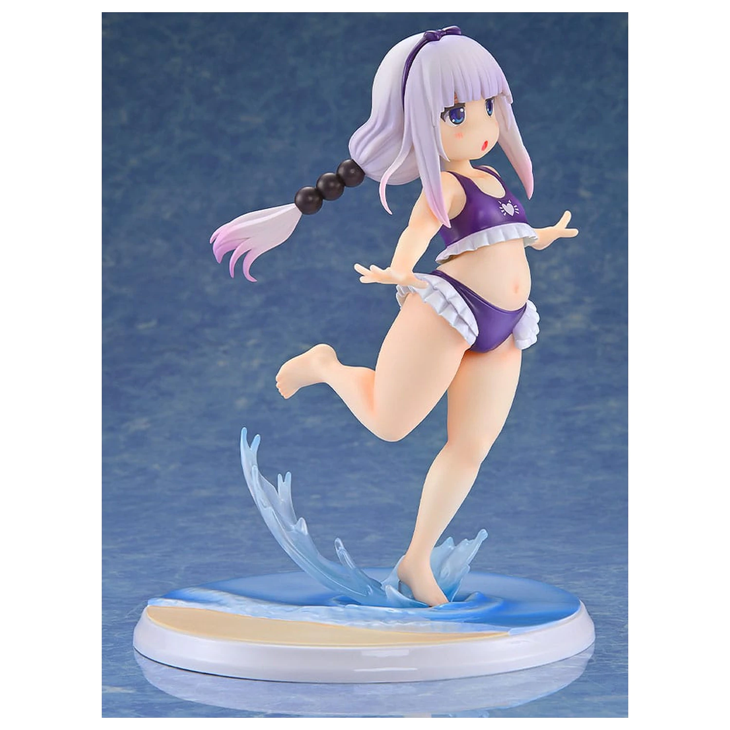 Miss Kobayashi's Dragon Maid 1/6 Kanna Kamui: Excited to Wear a Swimsuit at Home Ver. (Purple) PVC szobor figura 20 cm termékfotó