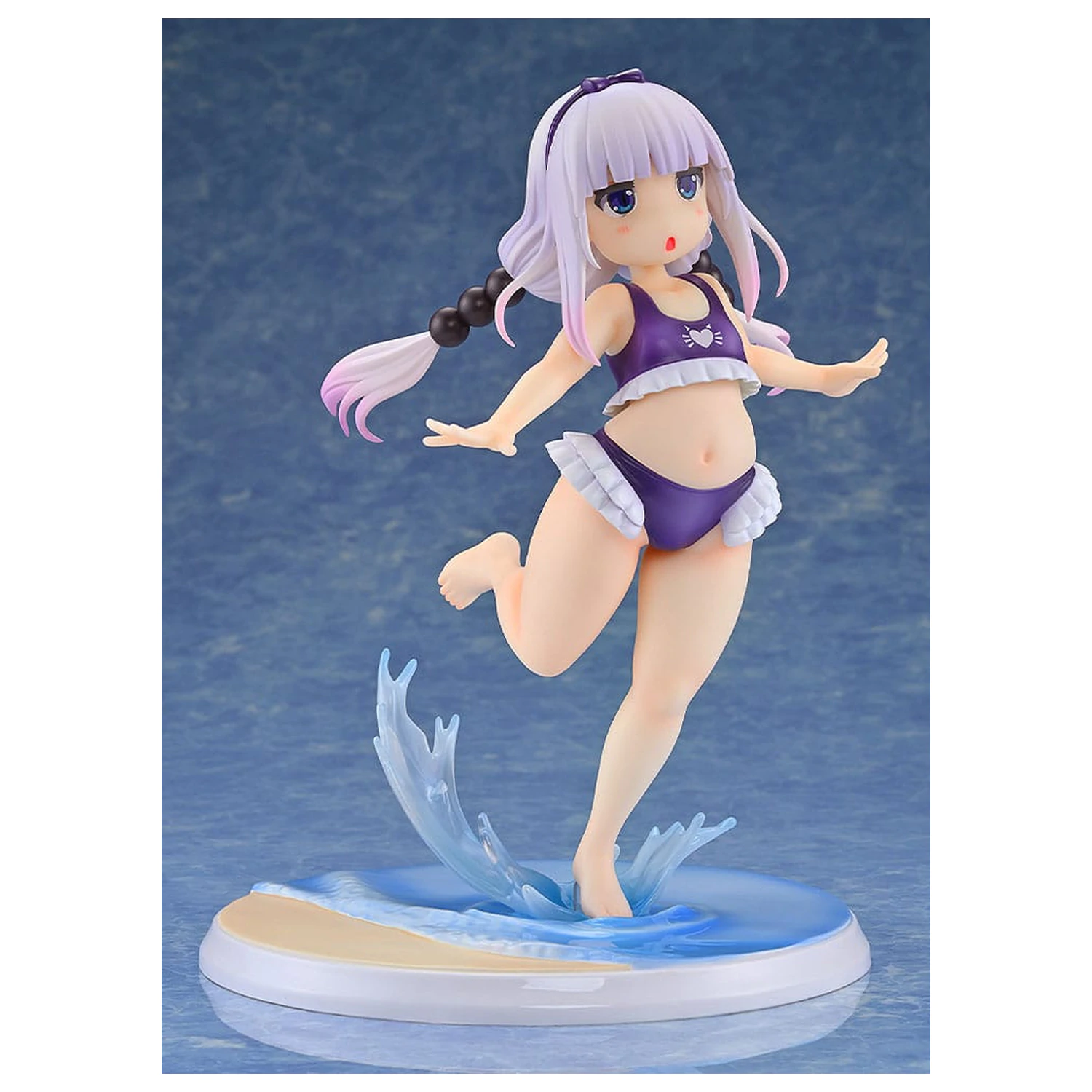 Miss Kobayashi's Dragon Maid 1/6 Kanna Kamui: Excited to Wear a Swimsuit at Home Ver. (Purple) PVC szobor figura 20 cm termékfotó