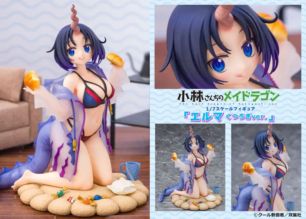 Miss Kobayashi´s Dragon Maid 1/7 Elma Dragon hoodie Ver. PVC szobor figura 20 cm termékfotó
