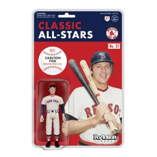 MLB Classic ReAction Carlton Fisk (Boston Red Sox) akciófigura 10 cm termékfotó