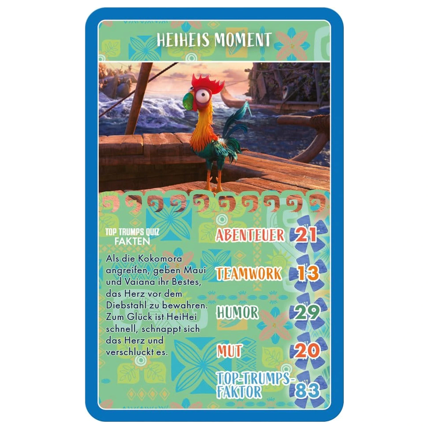 Moana Top Trumps német nyelvű kártyajáték  termékfotó