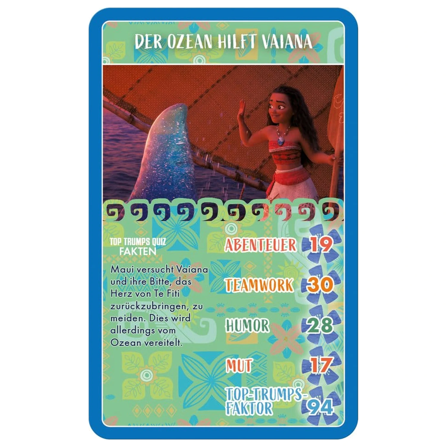 Moana Top Trumps német nyelvű kártyajáték  termékfotó
