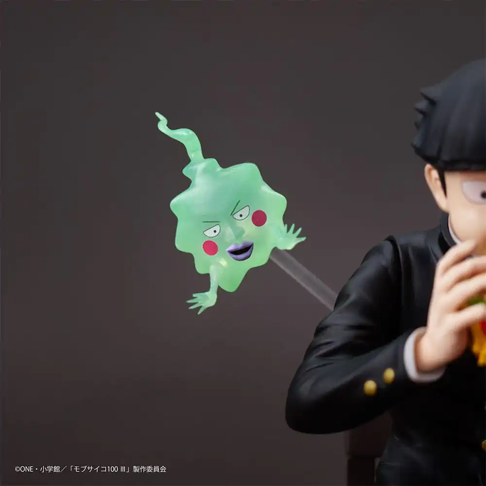 Mob Psycho 100 III x Bunbougu Cafe 2022 Shigeo Kageyama &amp; Ekubo PVC szobor figura 13 cm termékfotó
