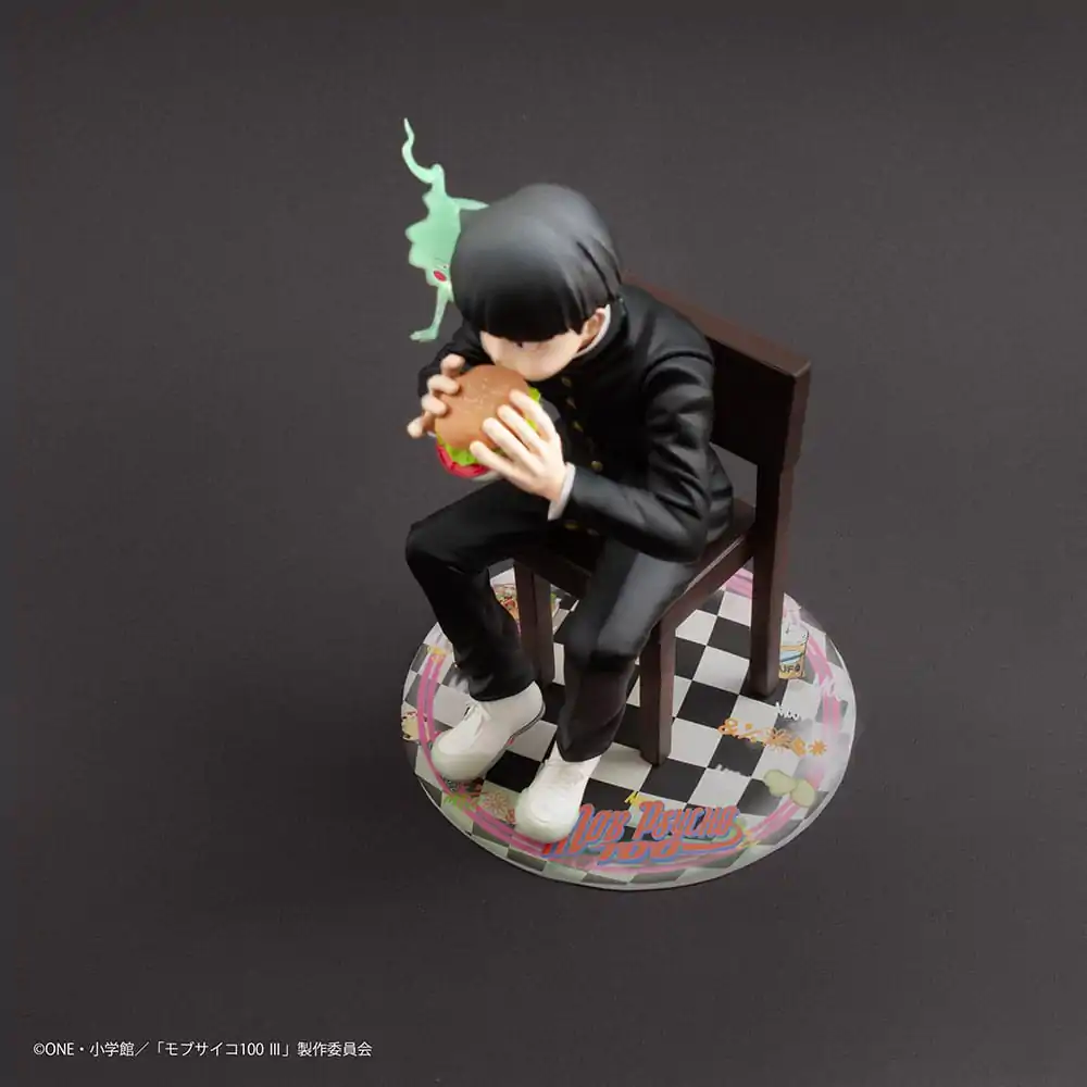 Mob Psycho 100 III x Bunbougu Cafe 2022 Shigeo Kageyama &amp; Ekubo PVC szobor figura 13 cm termékfotó
