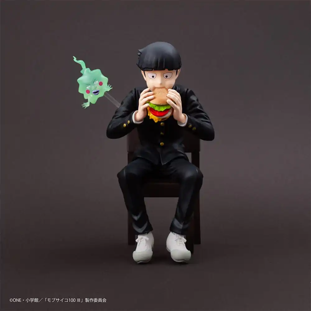 Mob Psycho 100 III x Bunbougu Cafe 2022 Shigeo Kageyama &amp; Ekubo PVC szobor figura 13 cm termékfotó