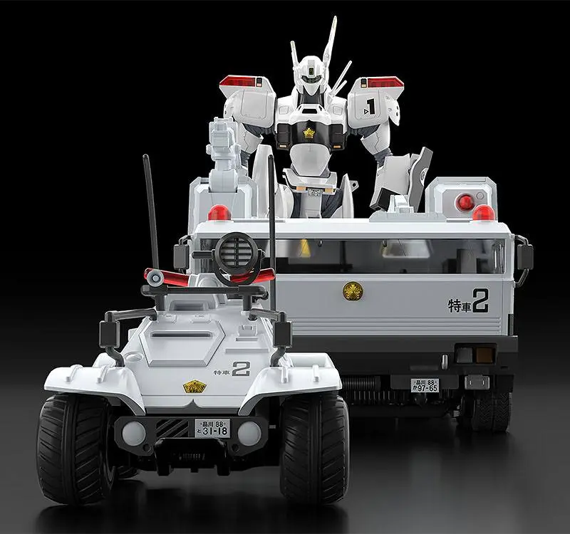 Mobile Police Patlabor Moderoid Műanyag modell készlet 1/60 type 98 Special Command Vehicle &amp; Type 99 Special Labor Carrier termékfotó