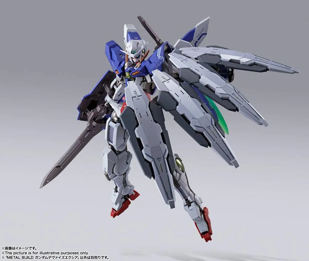 Mobile Suit Gundam 00 Revealed Chronicle Metal Build Diecast Gundam Devise Exia akciófigura 18 cm termékfotó
