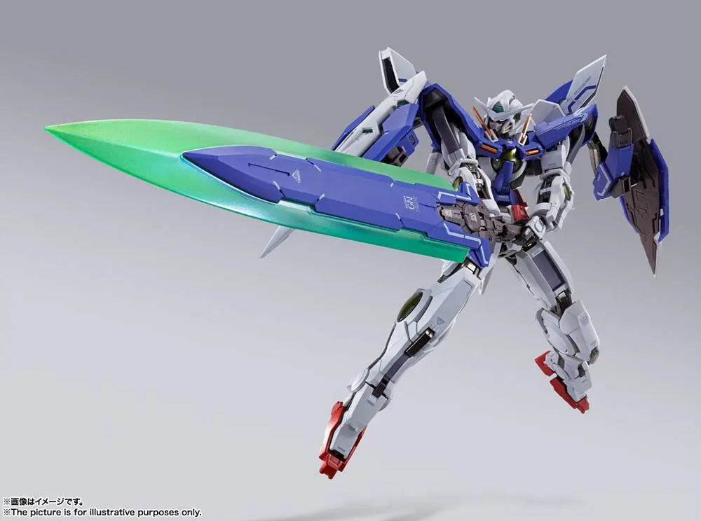 Mobile Suit Gundam 00 Revealed Chronicle Metal Build Diecast Gundam Devise Exia akciófigura 18 cm termékfotó