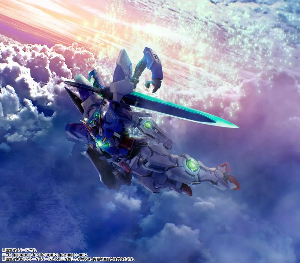 Mobile Suit Gundam 00 Revealed Chronicle Metal Build Diecast Gundam Devise Exia akciófigura 18 cm termékfotó