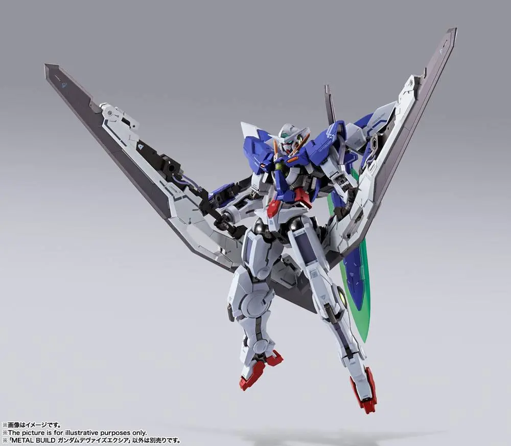 Mobile Suit Gundam 00 Revealed Chronicle Metal Build Diecast Gundam Devise Exia akciófigura 18 cm termékfotó