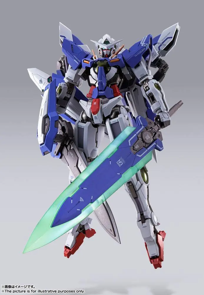 Mobile Suit Gundam 00 Revealed Chronicle Metal Build Diecast Gundam Devise Exia akciófigura 18 cm termékfotó